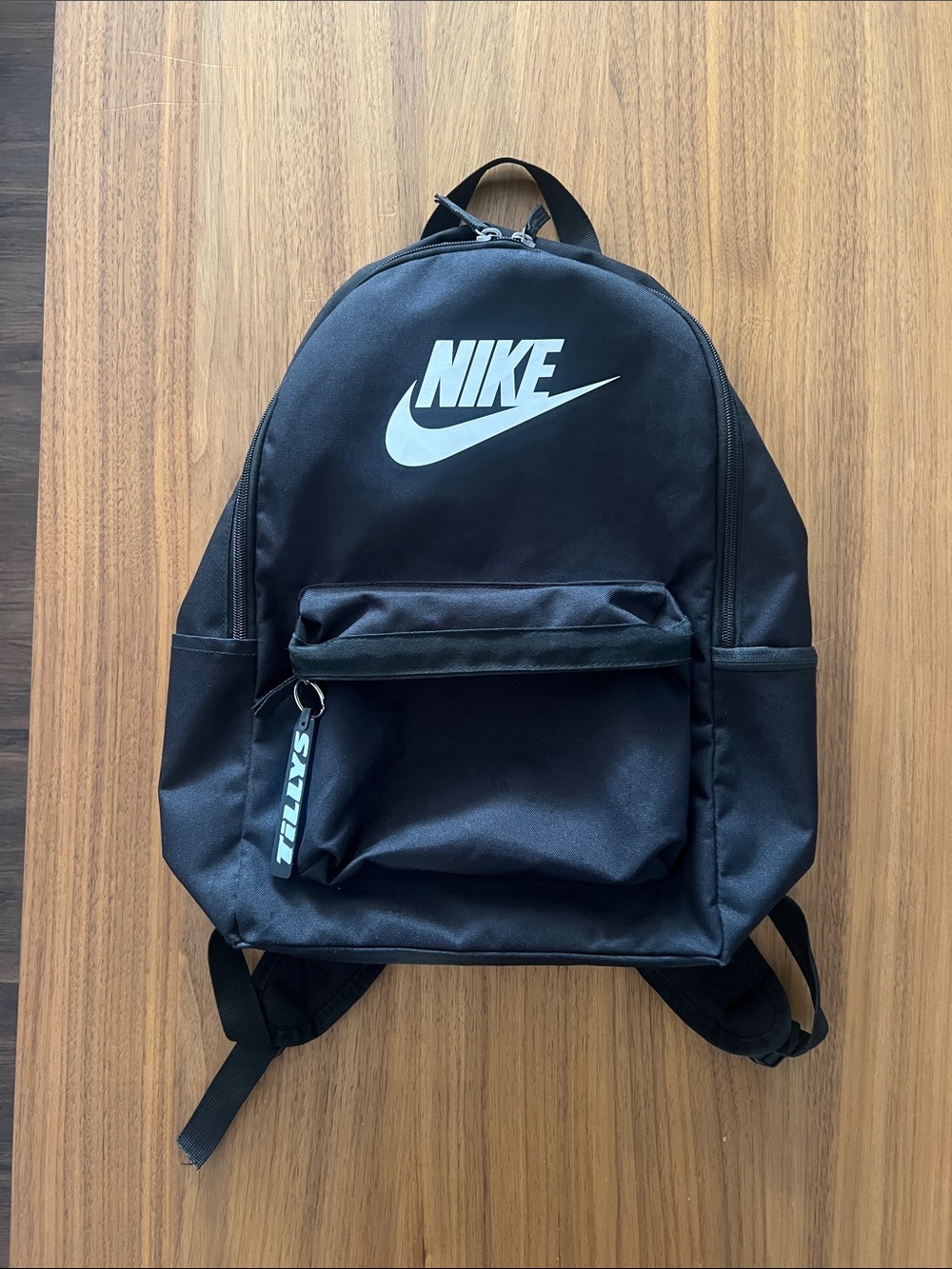 Nike Black Backpack with White Swoosh - Men's Daypack